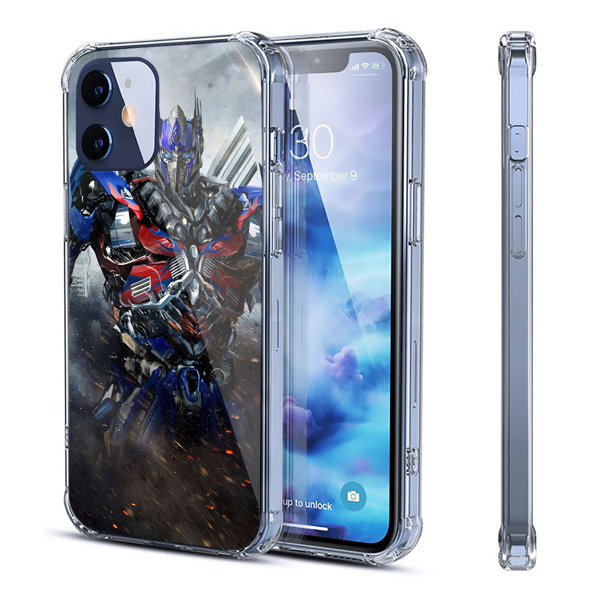 （画像用） Transformers トランスフォーマー 【iPhone 12シリーズ対応】透明スマホケース（クリアソフトケース）